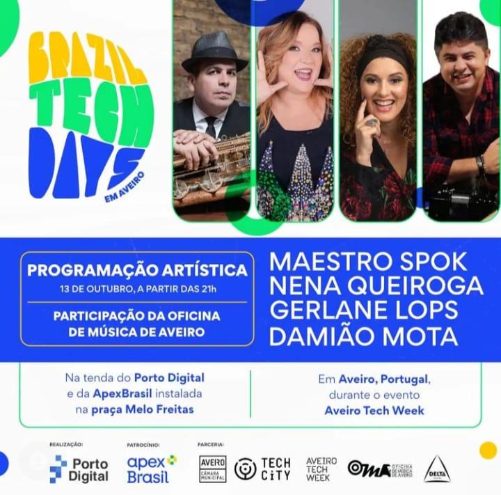 Aveiro Tech Week - Damião Mota, Nena Queiroga, Gerlane Lops e Spok