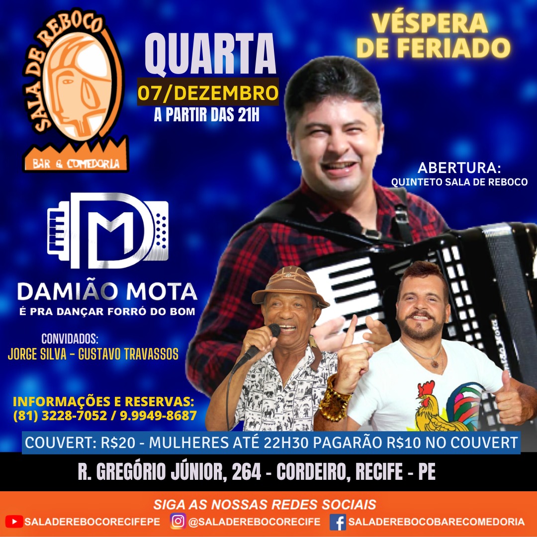 Sala de Reboco - Show de Damião Mota com convidados