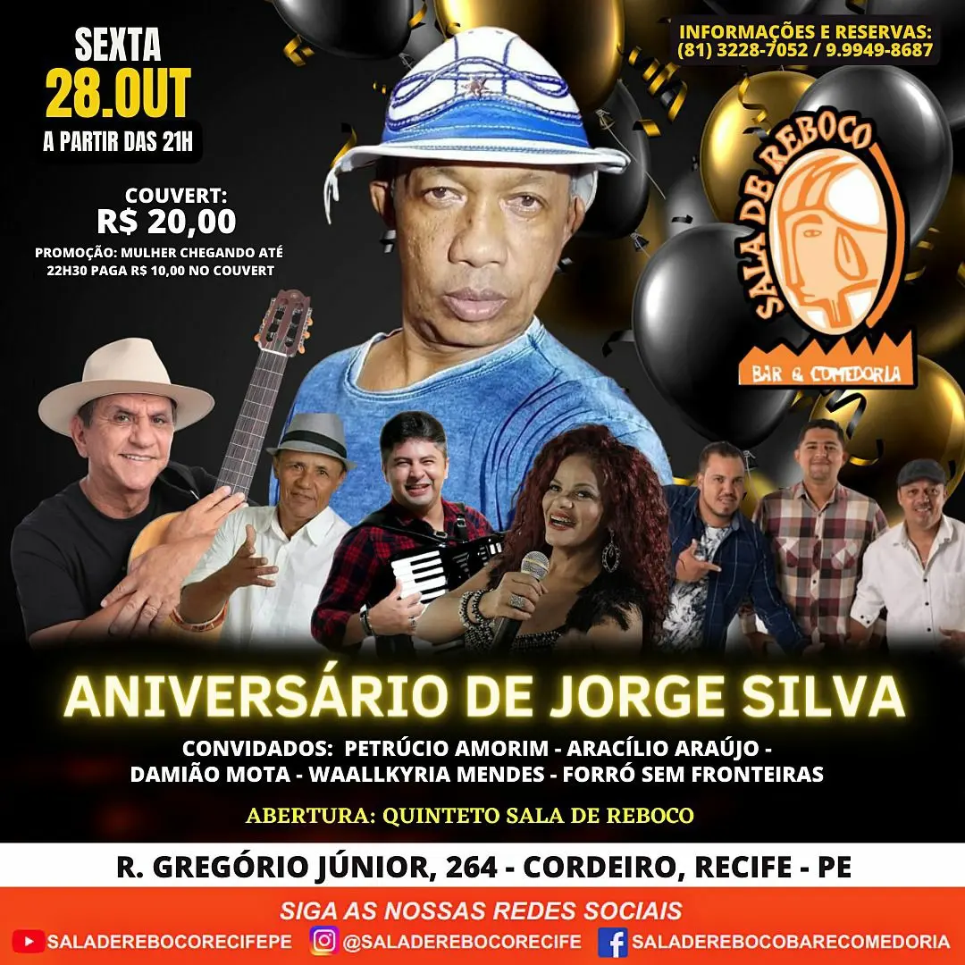 Sala de Reboco - Aniversário de Jorge Silva